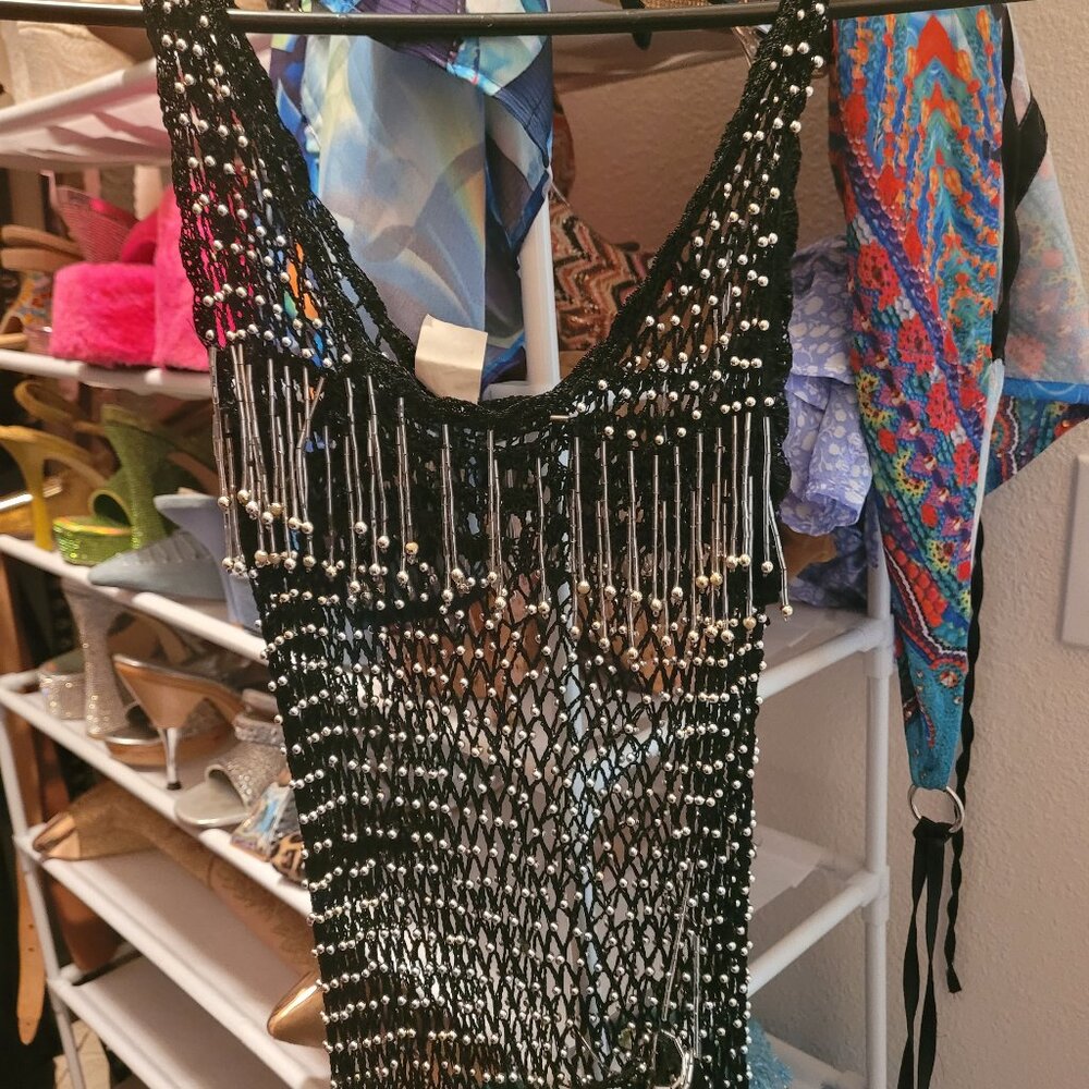 Hand beaded top